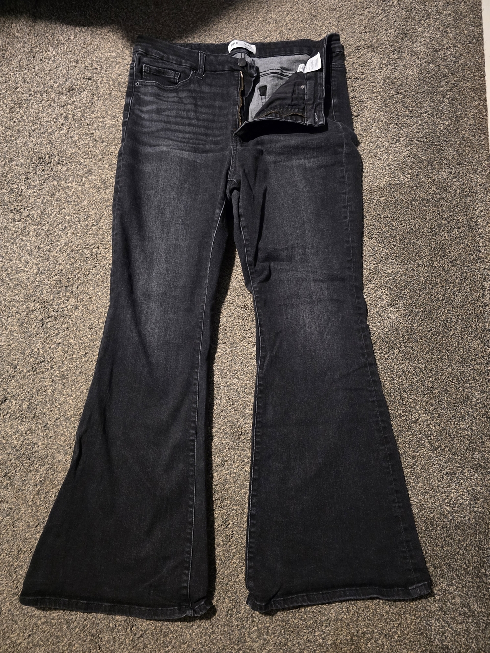 BKE Black Wide Leg Flare Jeans